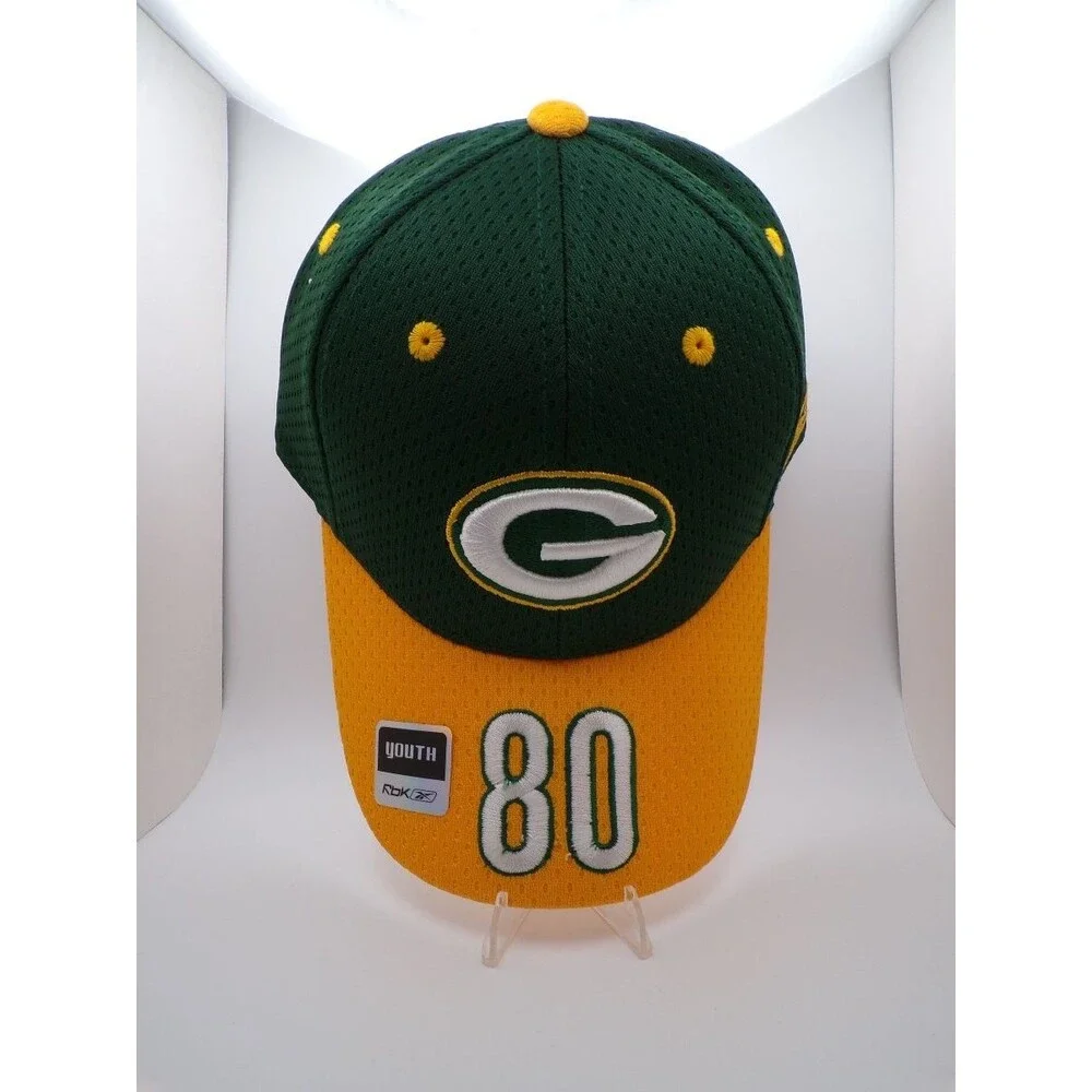 Green Bay Packers Boys Youth RBK Embroidered 80 Baseball Cap Driver